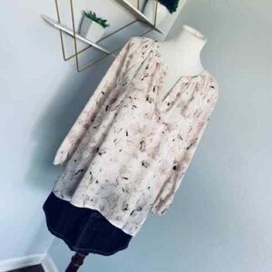 Cynthia Rowley floral pattern blouse